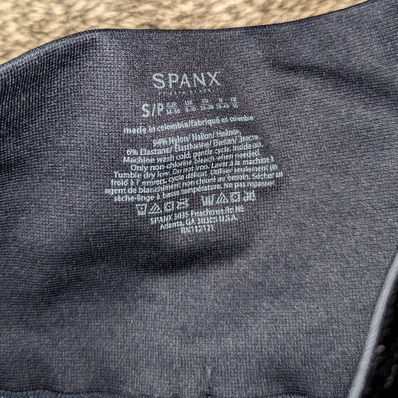 SPANX Seamless Moto Legging Indigo Sky Women's Small NWT - Picture 9 of 11